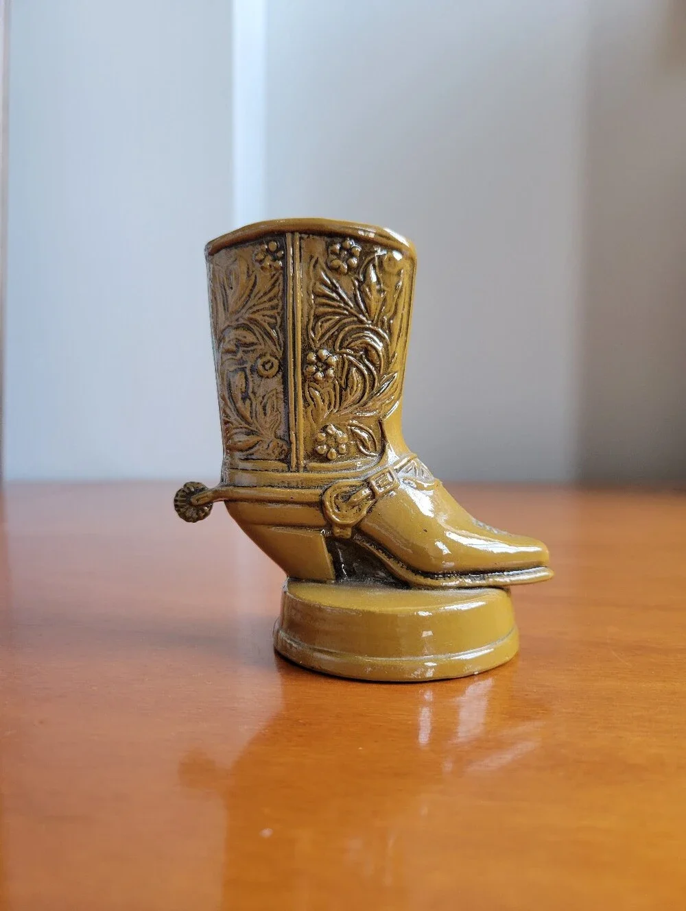 Vintage Scott Products, Inc. Cowboy Boot Bottle Opener Olive Green Olive Brown